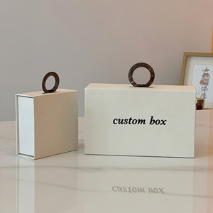 Jewelry Necklace White Personalized Design <b>Gift</b> <b>Box</b> Custom Logo Ring <b>Earring</b> Necklace Bracelet Packaging Paper <b>Box</b> - Product Image 3