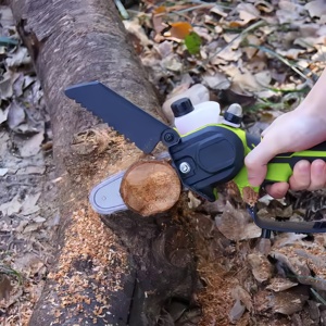 Tronçonneuse électrique sans fil 21V 6 pouces, lithium-ion, sans balais, haute puissance, industrielle, légère, pour le travail du bois et l'abattage - Product Image 3