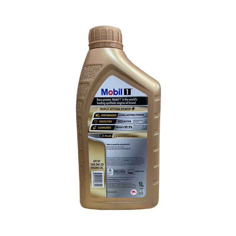 Mobil 1 Golden Edition TRIPLE ACTION POWER+ 0W-20 SP ACEA C5 GF-6A Full Synthetic Engine Oil 1L X 12 Bottles/Case Oil Parts Image 4