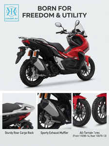 <span class=keywords><strong>Moto</strong></span> ADV 150cc homologuée EEC, 10kW monocylindre 4 temps refroidi par air, frein à disque ABS, pneu de 14 pouces, réservoir de 11L, <span class=keywords><strong>moto</strong></span> d'aventure - Product Image 2
