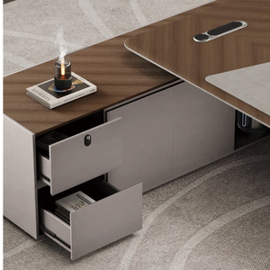 Luxury Executive Office Desk Height <strong>Adjustable</strong> <strong>Table</strong> for Boss Manager CEO-Office Furniture for Luxury Executive Workspaces - Product Image 4
