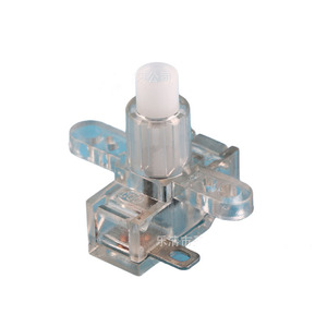 คุณภาพสูง 2 PIN PUSH ปุ่มสวิทช์ล็อคตัวเองได้สีโปร่งใส 19/24 มม.สำหรับซ็อกเก็ตขยาย 10A/16A 250V - Product Image 6