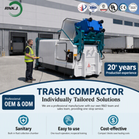 Station de transfert des déchets domestiques de l'agglomération de RNKJ : Compacteur de déchets haute performance