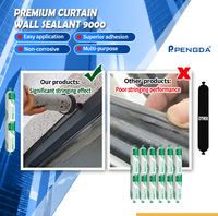 Scellant silicone structurel haute résistance Pengda 9000 pour le collage de murs-rideaux architecturaux et l'étanchéité des façades de fenêtres