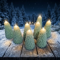 Bougies LED de Noël 2026 en cire de paraffine – Écologiques, à piles, avec télécommande, pour la décoration intérieure