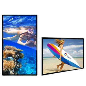 뜨거운 판매 21.5 "32" 43 "49" 55 "65" 벽 마운트 lcd 안드로이드 스마트 tv 광고 디스플레이 디지털 간판 소프트웨어