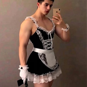 ชุดชั้นในเซ็กซี่สำหรับผู้ชาย <span class=keywords><strong>Lou</strong></span> Bei สไตล์ Pure Desire บอดี้สูทซีทรู เสื้อคลุมแบบยูนิฟอร์ม แต่งลูกไม้ระบาย คอร์เซ็ท - Product Image 2