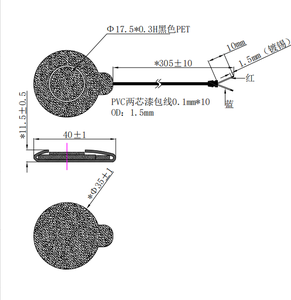 Xdec 30e32j 30mm 32 20mW/30mW Max Mini âm nhạc headphone Loa đơn vị 113dB - Product Image 2