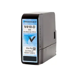 Original v410d videojet ink and V705-D make up solvent for Videojet 1210 1220 1510 1520 1610 cij inkjet with smart core/chip