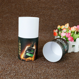 Customized men's skin <span class=keywords><strong>care</strong></span> products black cosmetic paper tube - Product Image 4