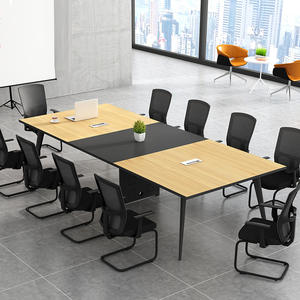 Table de réunion de bureau de haute qualité et élégante pour 10 personnes, table de conférence simple, mobilier de bureau - Product Image 2