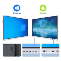 Pizarra Interactiva Inteligente para Conferencias de 65/75 Pulgadas con Android 15, para Reuniones de Negocios, con Opción de NFC/Cámara, Pantalla LCD 4K