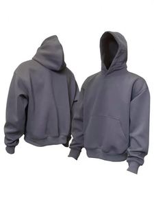 Sudadera con capucha de gran tamaño de moda Unisex personalizada de los fabricantes de ropa BSCI patrón impreso esencial para hombres - Product Image 4
