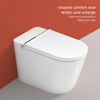 WC intelligent automatique de luxe en céramique blanche moderne et durable pour salle de bain