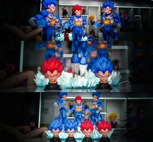 Figura de acción HESPER JT, nueva figura de dibujos animados de manga, Super Saiyan Blue Vegeta DRAGON BAII, figura de PVC, juguete de anime, regalo. - Product Image 5