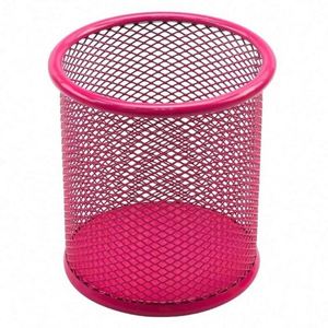 Round Mesh Pen Cup Metal Pencil Holder for Desk <b>Office</b> Pen Organizer - Product Image 4