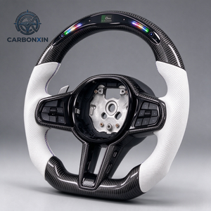 Volante de Fibra de Carbono Personalizado para BMW CS G F F30 F20 F10 E46 M2 M4 M3 M5 G20 G80 E90 E87 E38 G28 G30 G38 G60 G87 X3 X5 M8 - Product Image 2