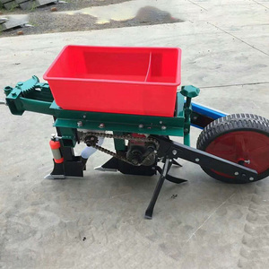 เครื่องปลูกข้าวโพดอเนกประสงค์พร้อมถังสีแดงและล้อเดี่ยวสำหรับการทำฟาร์มแบบไม่ไถพรวน - Product Image 1