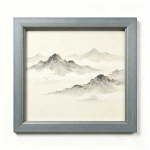 Cornice per Foto A3 in Legno Naturale Ecologico su Misura con Design Moderno e Sottile con Inserto Dorato, Forniture Professionali per Cornici - Product Image 1