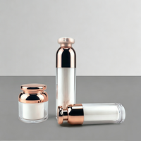 Emballage personnalisé de luxe pour crème cosmétique, lotion, sérum, vaporisateur, flacon pompe sans air en plastique, 15 ml, 30 ml, 50 ml, 100 ml