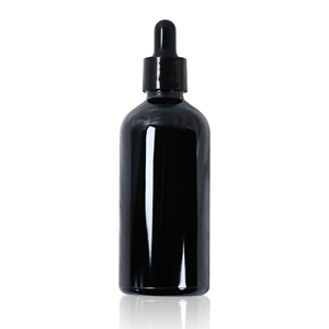 Frasco cuentagotas de cristal negro ultravioleta UV 30ml 50ml Cilindro recargable Suero de <span class=keywords><strong>perfume</strong></span> cosmético Embalaje de aceite para el cabello - Product Image 6
