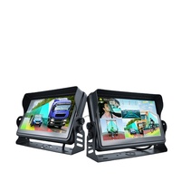 Système de surveillance de véhicule 4G WiFi 1080P avec IA ADAS DMS BSD, écran LCD, enregistreur vidéo étanche pour camions, bus et véhicules lourds