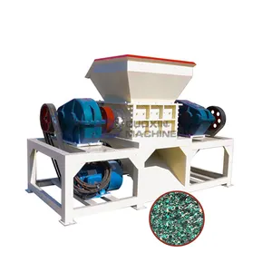 Household waste shredder for plastic bottle steel sheepskin cardboard carton box shredding machine old cloth crusher