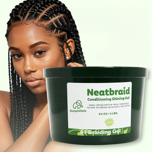 Gel coiffant bio en gros de 64 oz à tenue forte pour tresses unisexes, sans résidus, anti-démangeaisons pour dreadlocks - Product Image 1