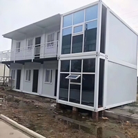 Casa Contenedor Modular de Panel Sándwich de Acero de 20 pies, de Instalación Rápida, Portátil, Desmontable, Resistente al Fuego y al Viento, para Hotel o Uso Rural
