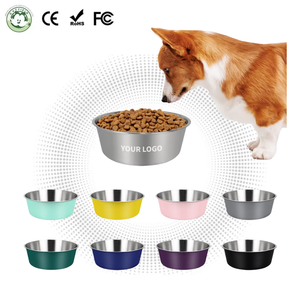 Paslanmaz Çelik Köpek Kedi Mamalıkları - Çevre Dostu Sağlam Tasarım Dökülmez Taşınabilir Ev Seyahat Evcil Hayvan Maması Kabı (Kedi ve Köpekler için) - Product Image 1