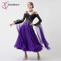 B-23163 personnalisé nouvelle robe de danse de salon Standard international robes de danse de salon de haute qualité en soie perlée à vendre