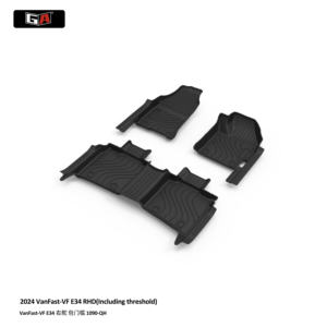 แผ่นรองพื้นรถยนต์ TPE <span class=keywords><strong>ราคา</strong></span>ดีที่สุดสำหรับรถยนต์ VanFast VF E34 ปี 2024 อุปกรณ์ตกแต่งรถยนต์ กันน้ำ กันลื่น - Product Image 1
