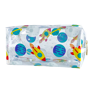 Bolsa de Maquillaje Transparente de PVC con Estampado de Dibujos Animados, Bolsa de Cosméticos con Cremallera, Marca HY - Product Image 2