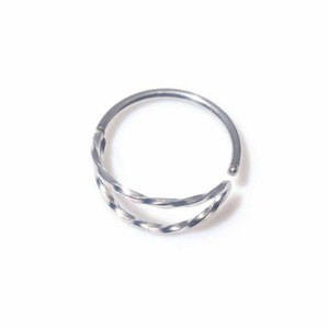 Anneaux de nez torsadés en acier inoxydable argenté, doré, noir et or rose pour usage quotidien, bijoux de piercing - Product Image 3