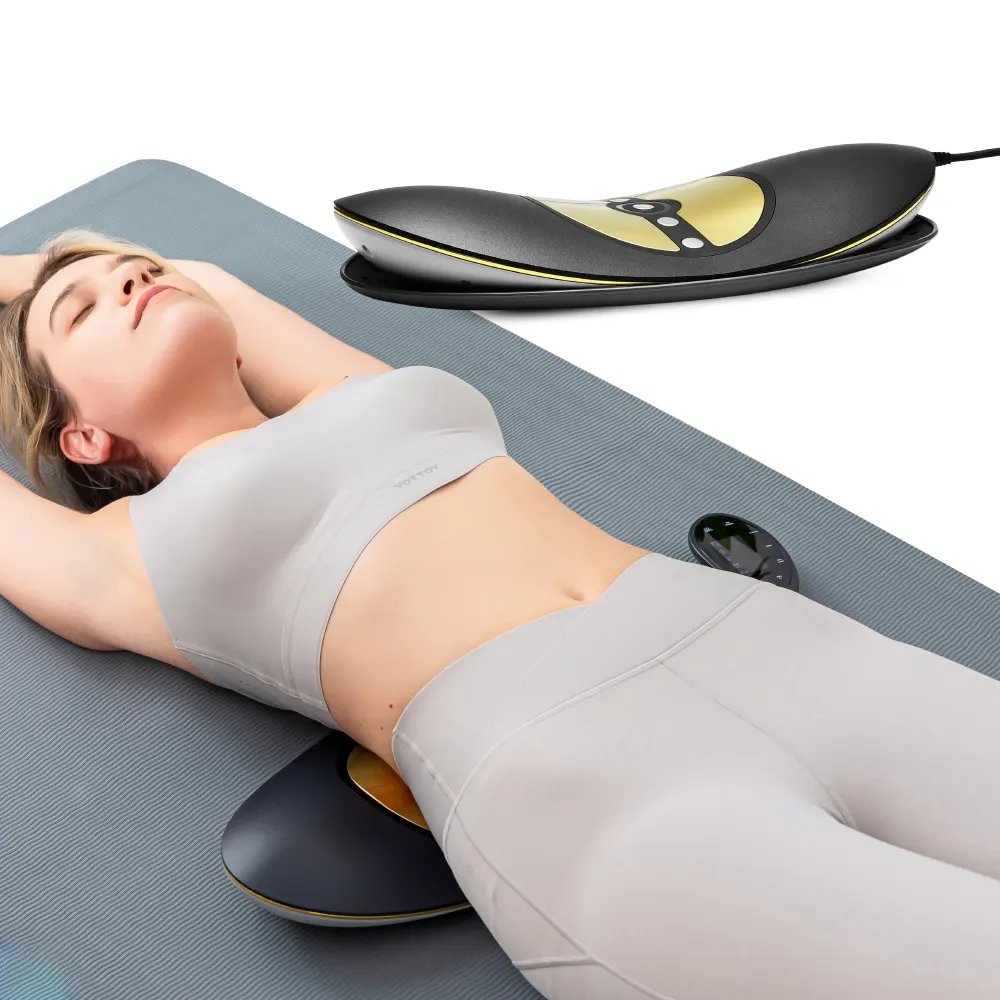 Masseur de dos avec étirement dynamique Airbag de physiothérapie EMS Levage pour une traction lombaire ciblée soulagement de la douleur au bas du dos