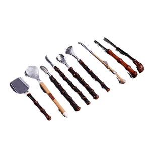 Bamboo Tea Utensils Set Tin And Bamboo Traditional Chinese Tea Ceremony Tools Eco Friendly Gift For Tea Enthusiasts - Product Image 5
