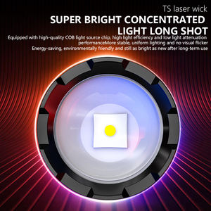 30W LED 1800mAh batería incorporada <span class=keywords><strong>linterna</strong></span> <span class=keywords><strong>USB</strong></span> recargable rango 1500 metros antorcha luz linternas Camping <span class=keywords><strong>Linterna</strong></span> - Product Image 2