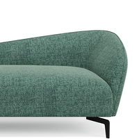 Chaise longue extensible en cuir de haute qualité de style italien pour la maison et l'hôtel pour le salon et les villas en tissu