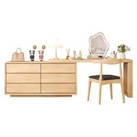 Meuble de maquillage moderne en bois, table à ongles polyvalente pour intérieur et extérieur, coiffeuse pour centre commercial et chambre à louer