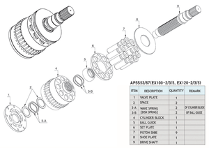 Ap5s67 Ap5s53 <strong>Excavator</strong> Hydraulic <strong>Swing</strong> <strong>Motor</strong> Repair Kit Spare Parts for Hitachi <strong>Ex120</strong>-5 <strong>Ex120</strong>-3 <strong>Ex120</strong>-<strong>2</strong> Ex100 - Product Image 3