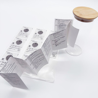 Étiquettes personnalisées double face à gratter, durables, autocollantes et imperméables pour bouteilles en verre et emballages de fenêtres