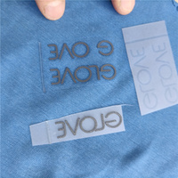 Haute fréquence 3D rond transfert de chaleur Silicone vinyle vêtements autocollant fer étiquette vêtements Silicone colle Patch pour Logo