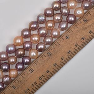 9-10mm hỗn hợp màu sắc tự nhiên nước ngọt Ngọc Trai <span class=keywords><strong>Edison</strong></span> hạt Hạt lỏng Hạt Vòng Cổ DIY handmade trang sức phụ kiện - Product Image 2