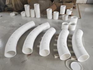 Керамическая трубка-вкладыш из 95% оксида алюминия: износостойкая трубка высокой плотности для систем транспортировки абразивных материалов - Product Image 5