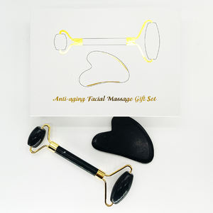 Masseur facial anti-vibrations en pierre rose, lifting cutané, quartz rose naturel, rouleau facial Gua Sha en jade - Product Image 6