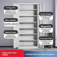 Armoire de classement en acier à 2 tiroirs, étagères réglables, serrure à clé, qualité commerciale, grande capacité, rangement de documents pour la maison et le bureau