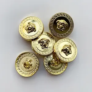 Fashion wholesale snap on clasp button Plating Round Custom snap metal buttons for garment