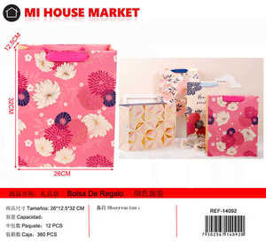 Bolsa de Regalo Mi House Market 28cm X 12cm X 20cm con Diseño Floral, Estilo Moderno - Product Image 3