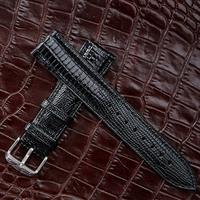 Bracelets de rechange élégants et tendance en cuir véritable de lézard 16mm 20mm 24mm pour montres mécaniques pour hommes