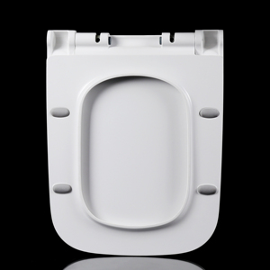 <span class=keywords><strong>Tapa</strong></span> de inodoro cuadrada blanca europea moderna al por mayor con función de cierre suave y liberación rápida <span class=keywords><strong>universal</strong></span> - Product Image 3